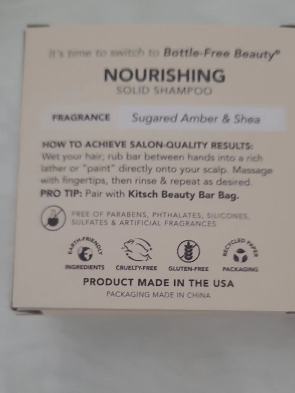 Kirch Castor Oil Shampoo Bar and Shea Butter Conditioner Bar